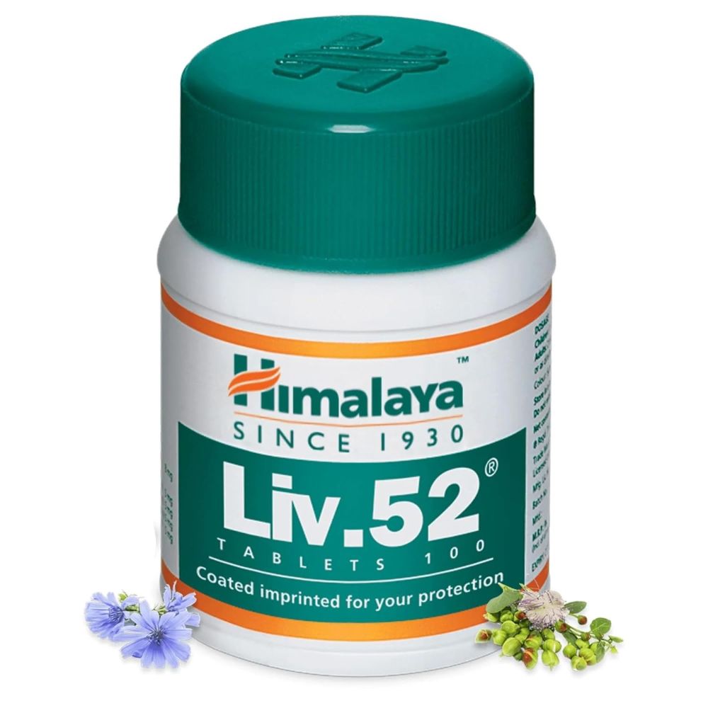 Himalaya Liv.52 Herbal Supplement Tablets - 100 Counts - Pack of 1