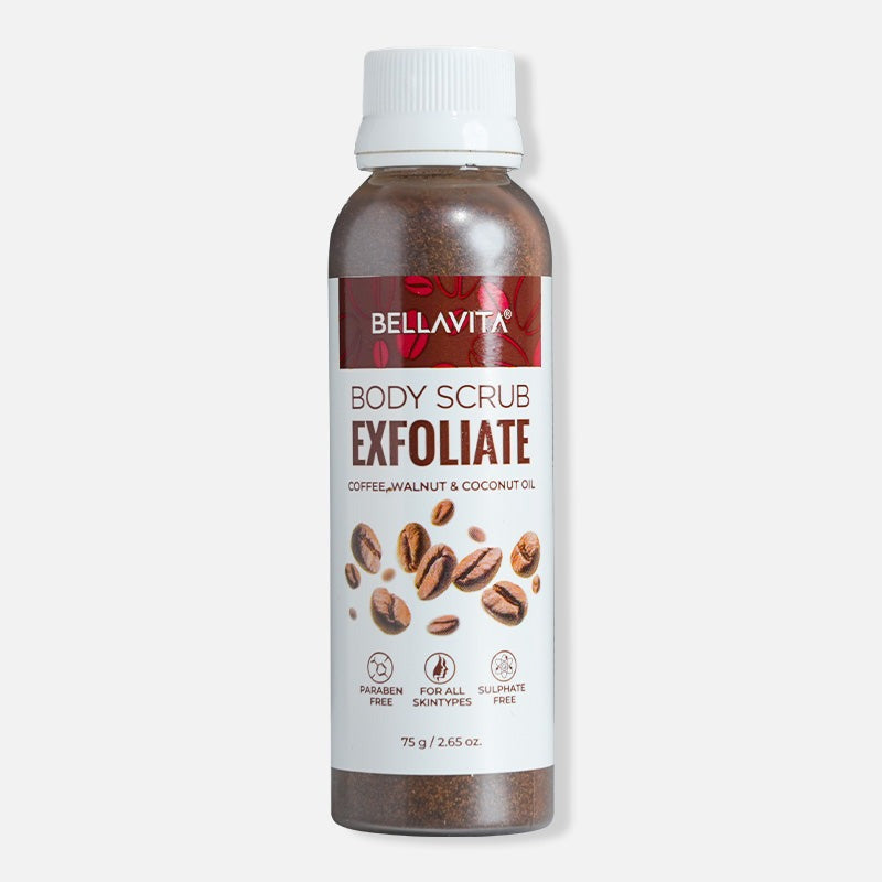 Bella Vita Organic Exfoliate Coffee Face And Body Scrub Grit