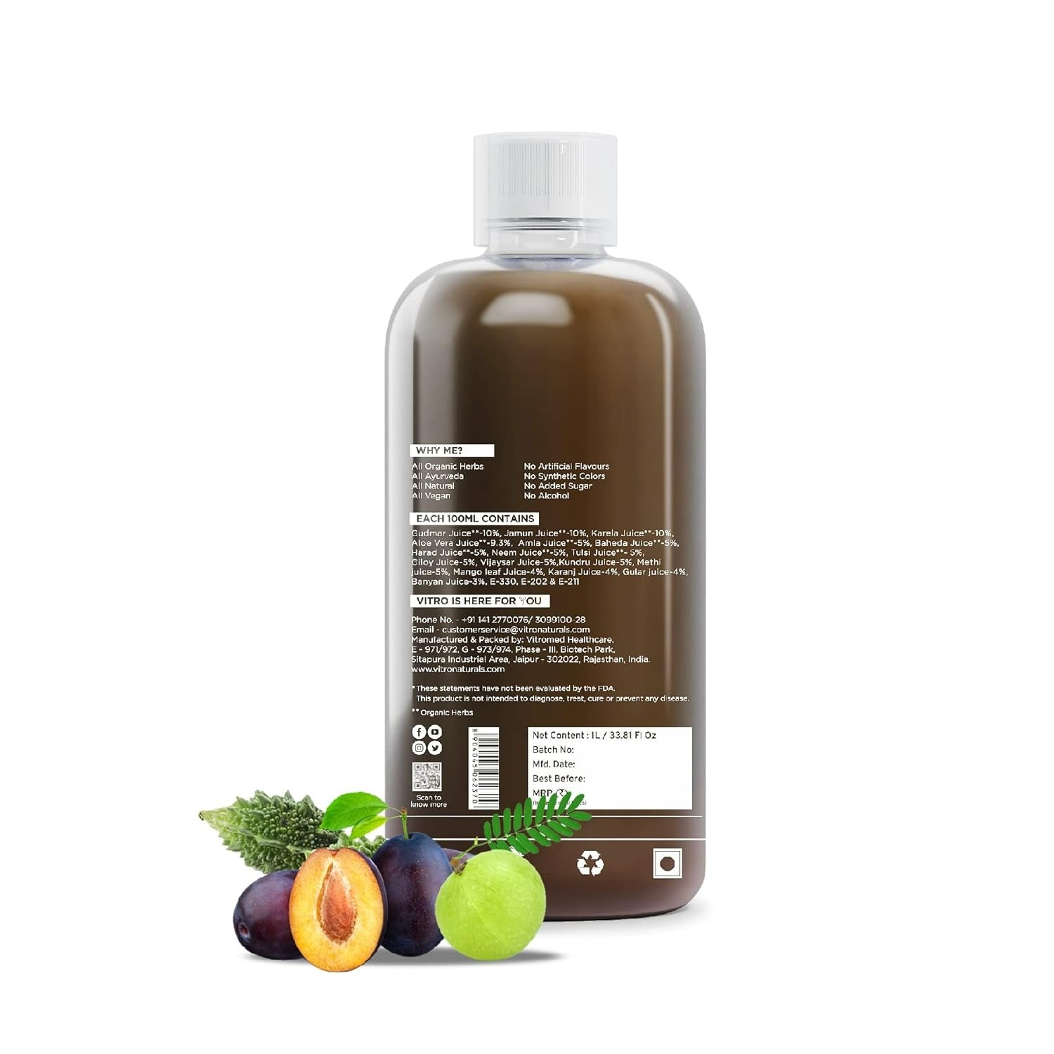 Vitro Naturals Certified Organic Sugar Balance Juice