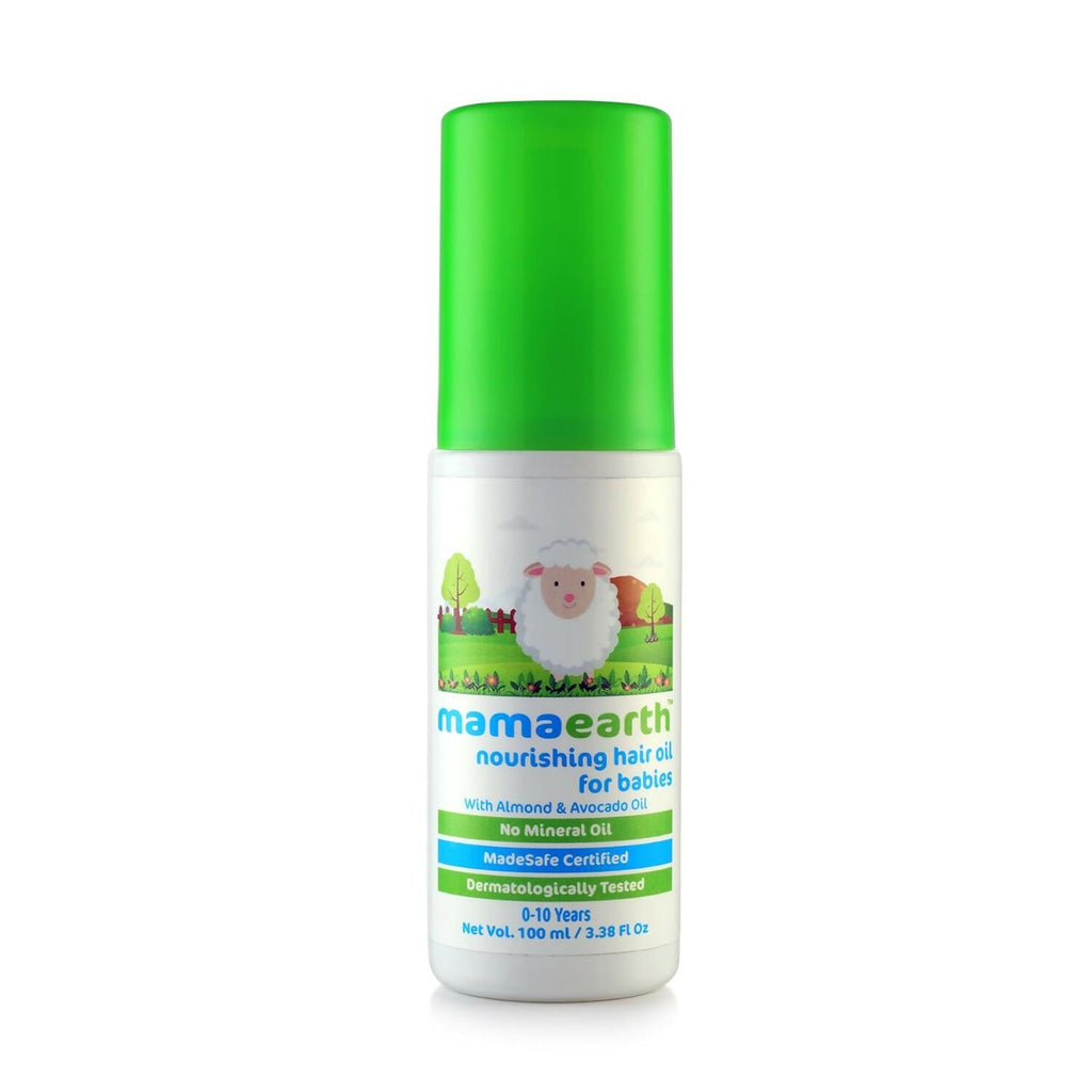 Mamaearth Daily Moisturizing Lotion & Gentle Cleansing Shampoo & Nourishing Hair Oil for Babies