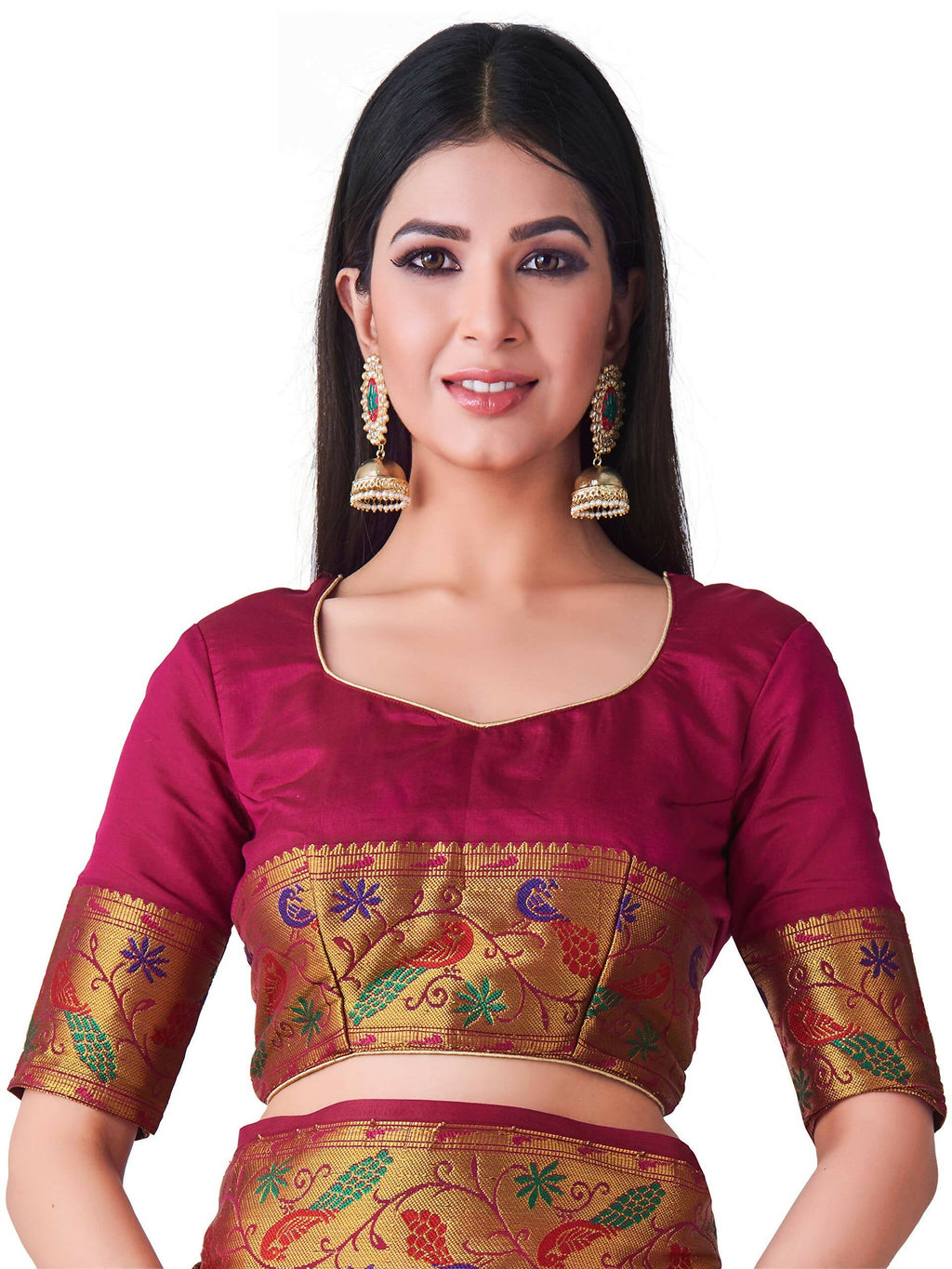 Mimosa Women's Paithani Art Silk Mustard Yellow Saree
