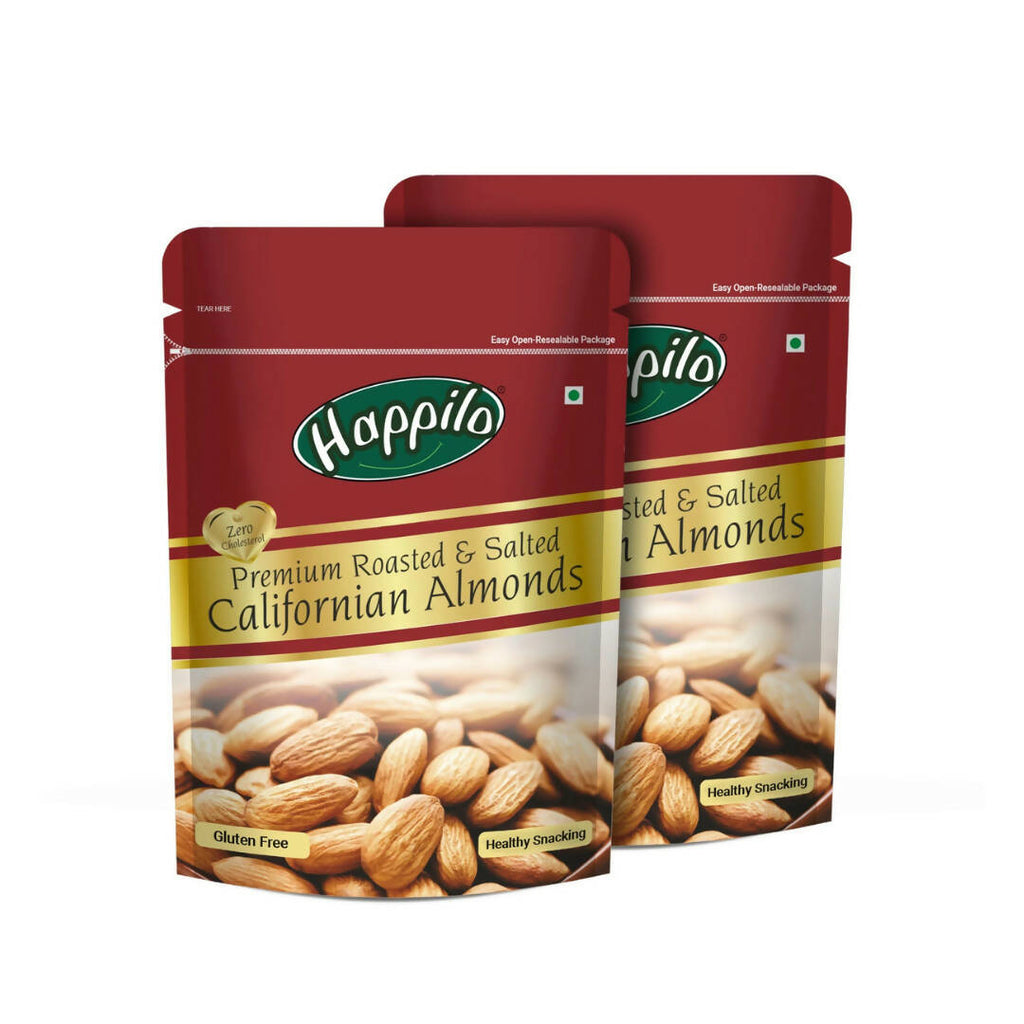 Happilo Roasted & Lightly Salted Premium Californian Almonds