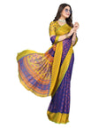 Vamika Blue Chiffon Brasso Bollywood Style Woven Saree (ALIZA BLUE)