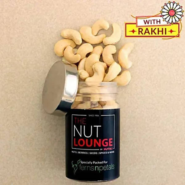Elegant Meenakari Rakhi And Cashew Jar