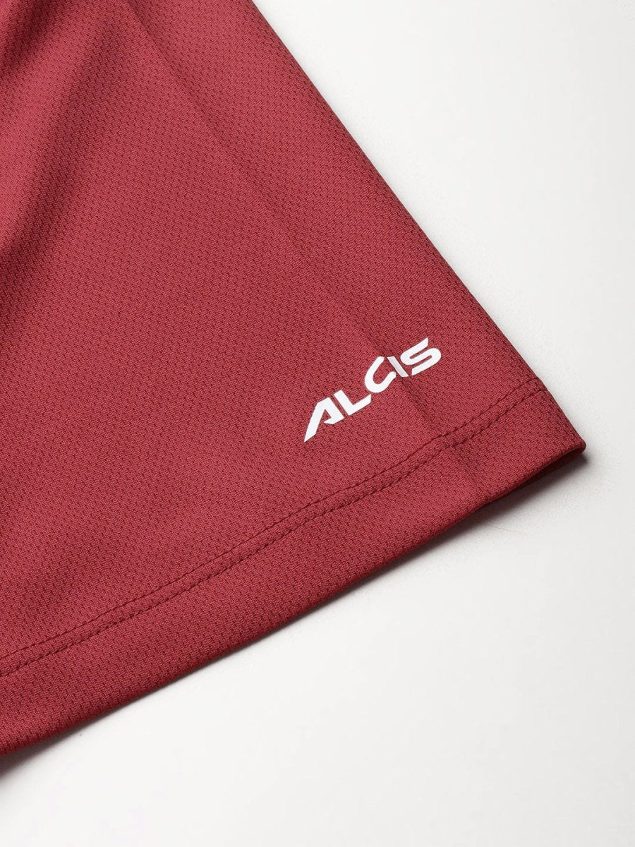 Alcis Men Typography Printed Anti Static Slim Fit Sports T-shirt