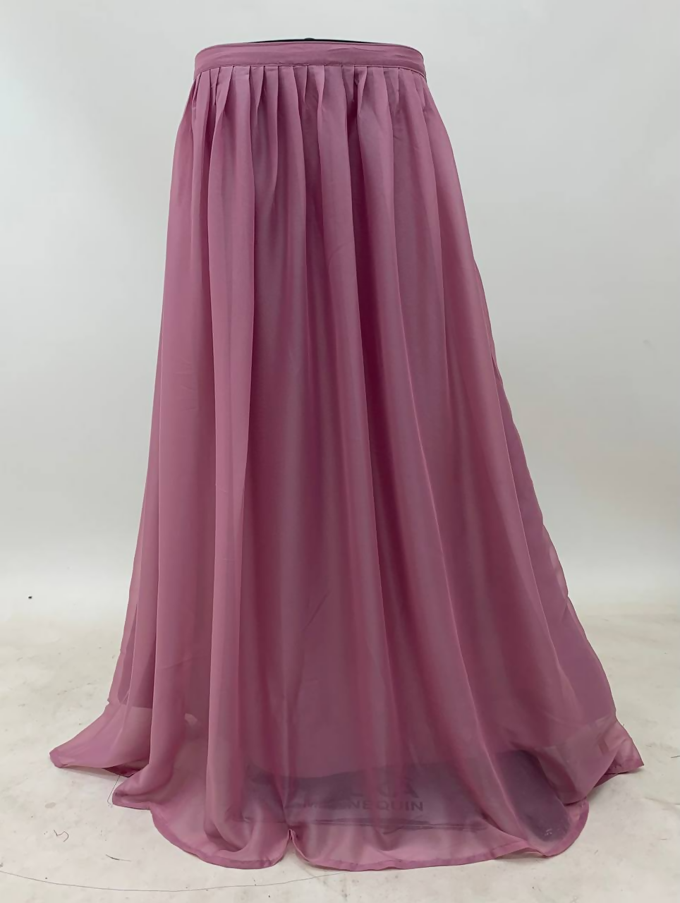 Lorenvalley Fashion Pink Viscose Silk Embroidery Work Gown Skirt Stitched