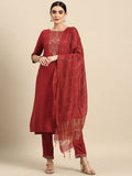 All About You Ethnic Motifs Print Kurta with Trousers & With Dupatta