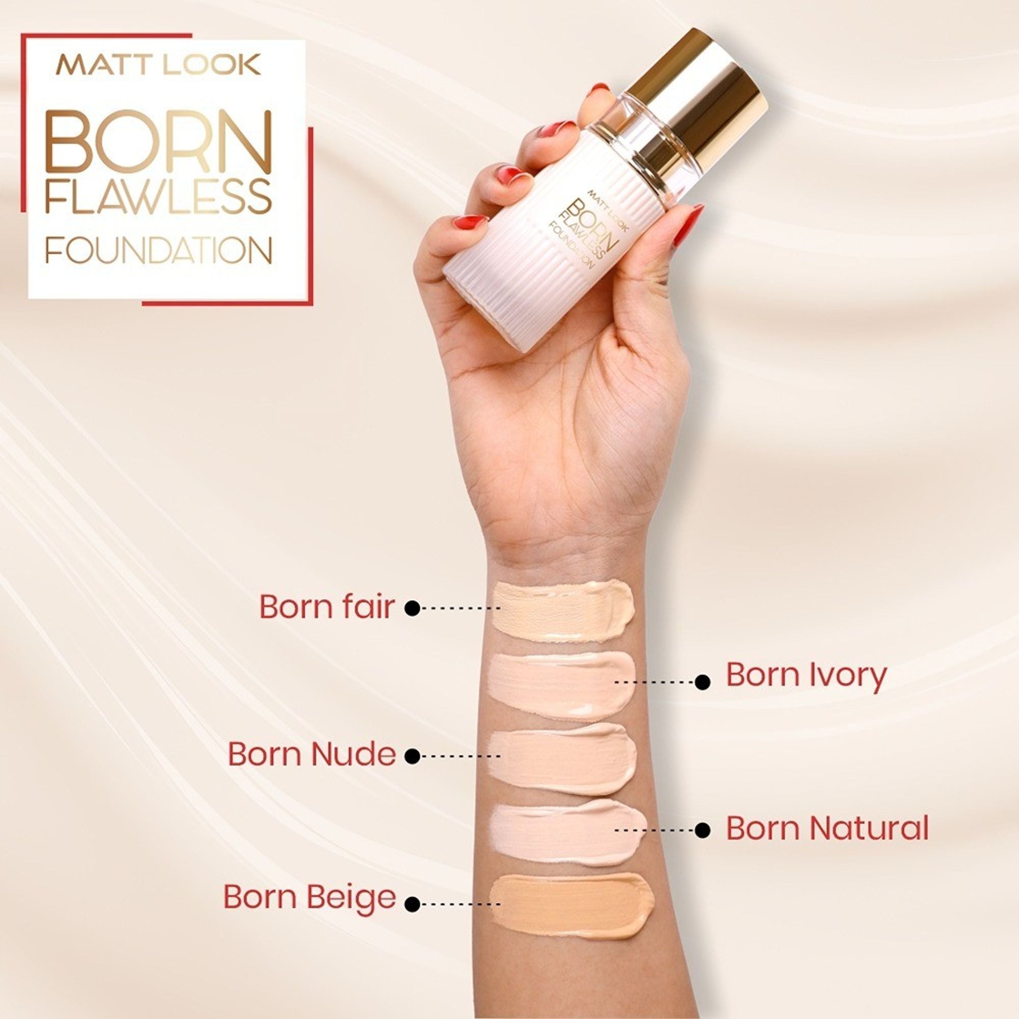 Matt Look Born Flawless Weightless Foundation - Born Natural