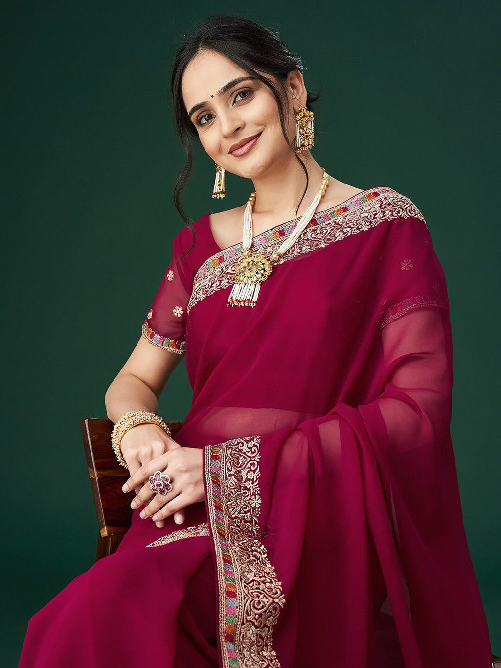 kasee Embroidered Sarees