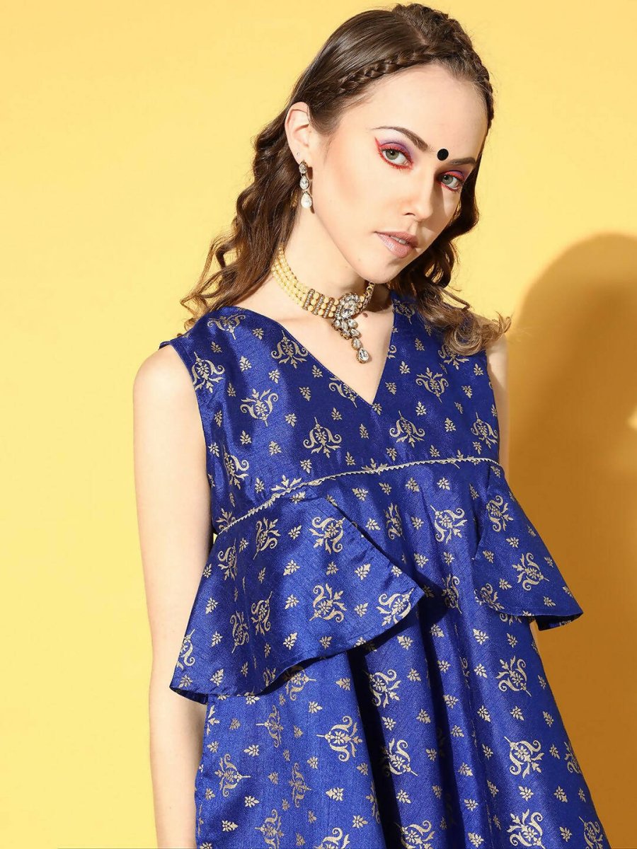 Ahalyaa Poly Silk Swirling Volume Kurta Set