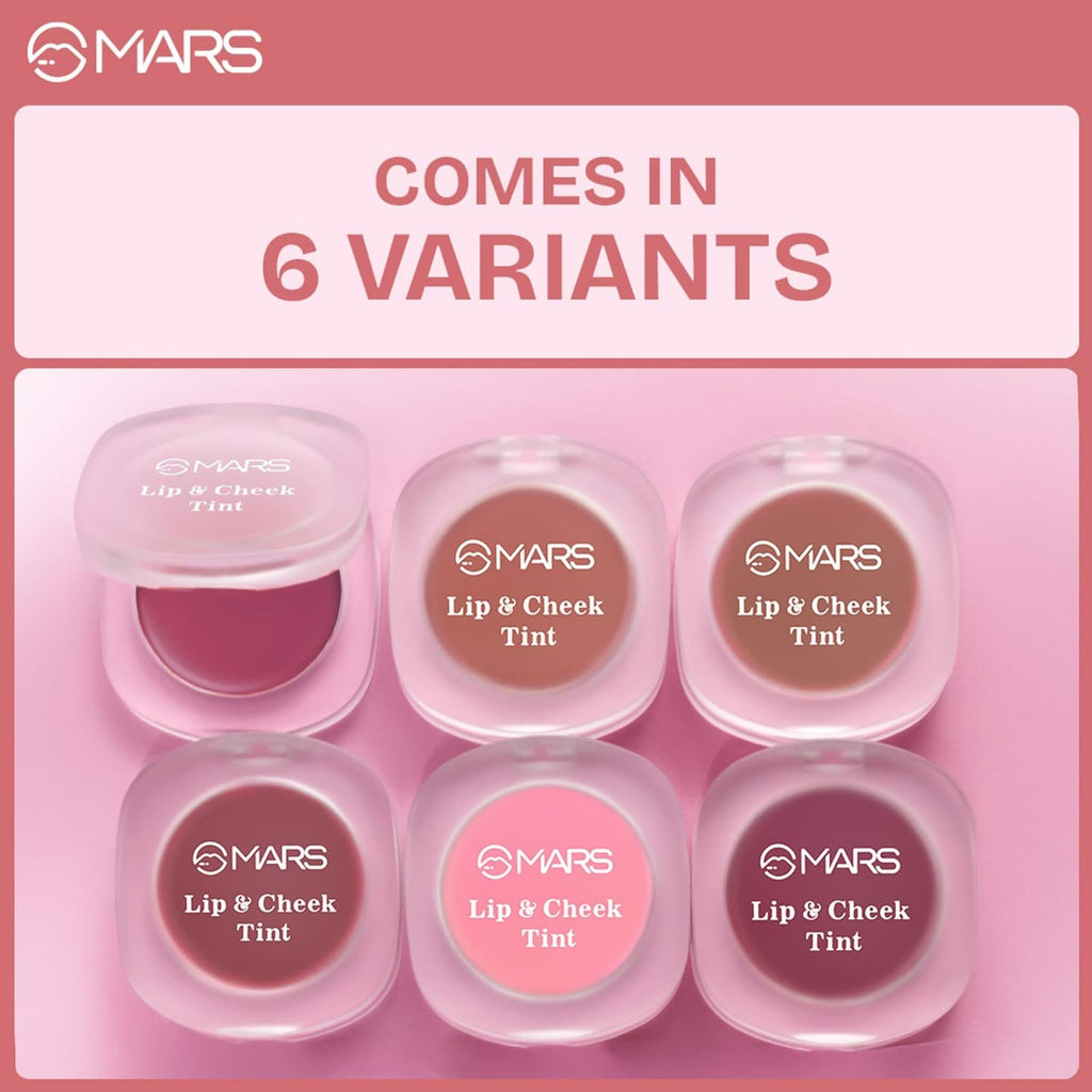 MARS Cosmetics Lip & Cheek Tint for Bold Pop Color - 04-Ruby Red