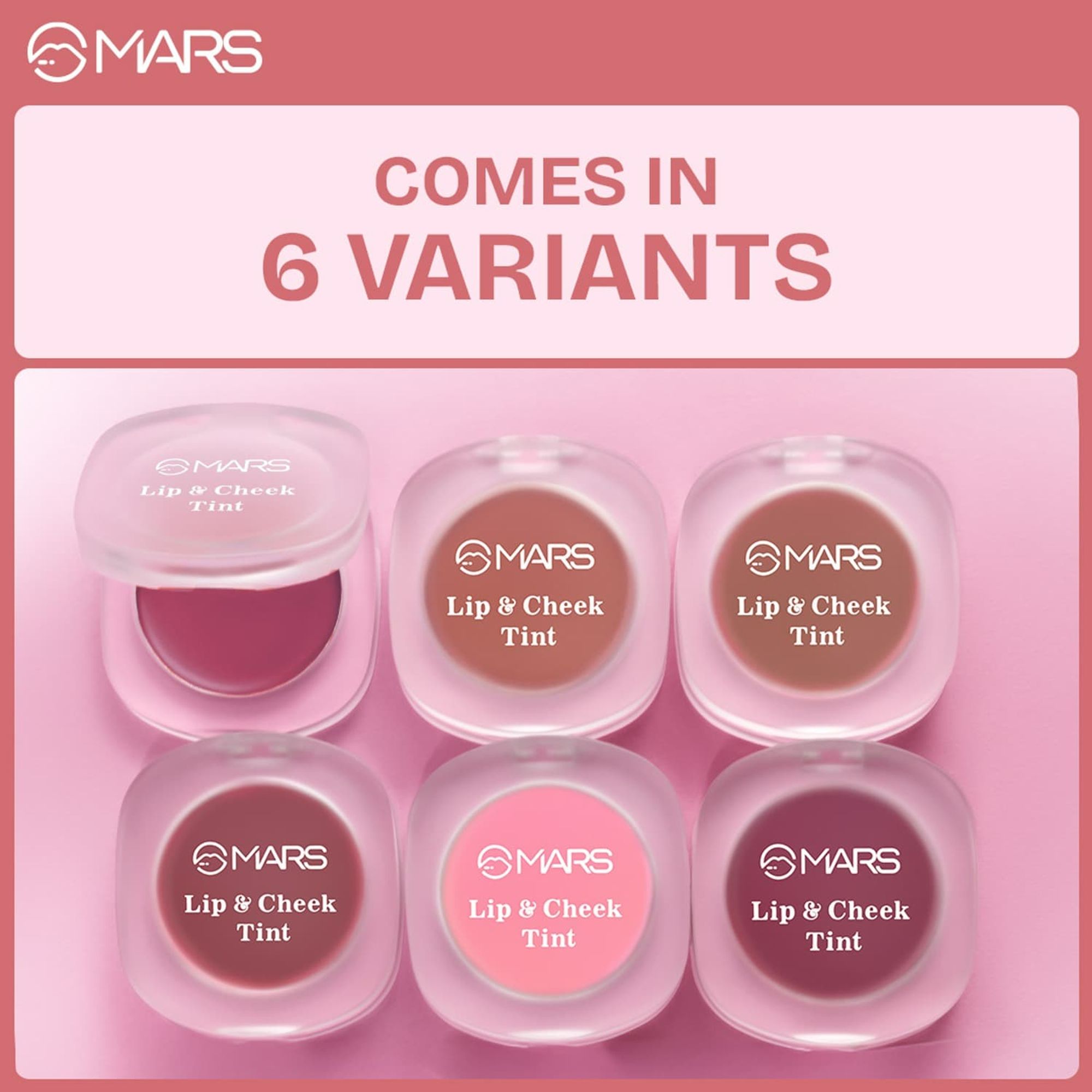 MARS Cosmetics Lip & Cheek Tint for Bold Pop Color - 06-Dark Fuschia