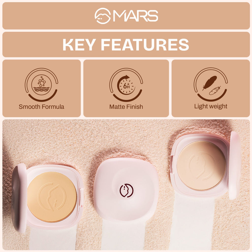 MARS Cosmetics Zero Oil Compact Powder - 07-Mocha