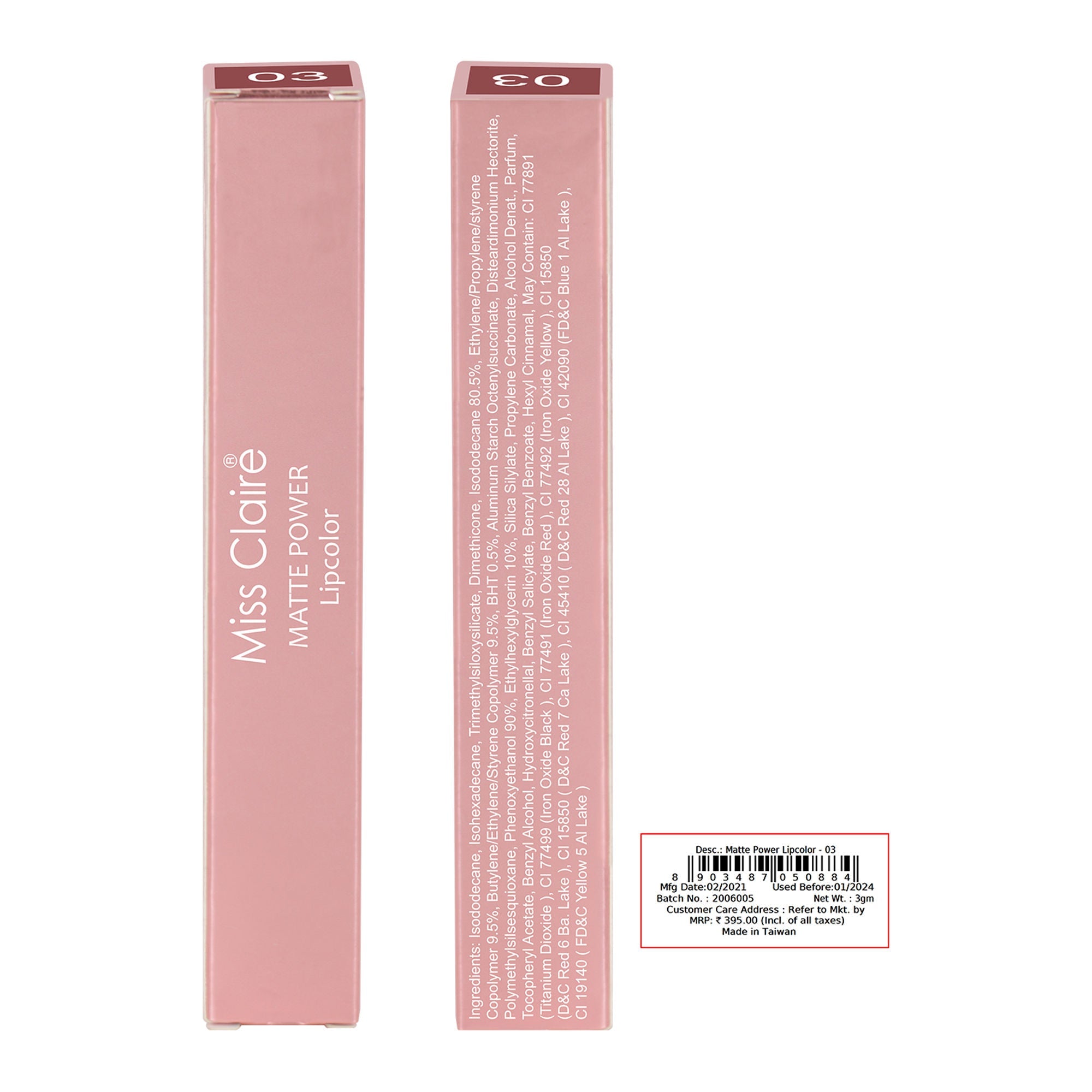 Miss Claire Matte Power Lipcolor - 3