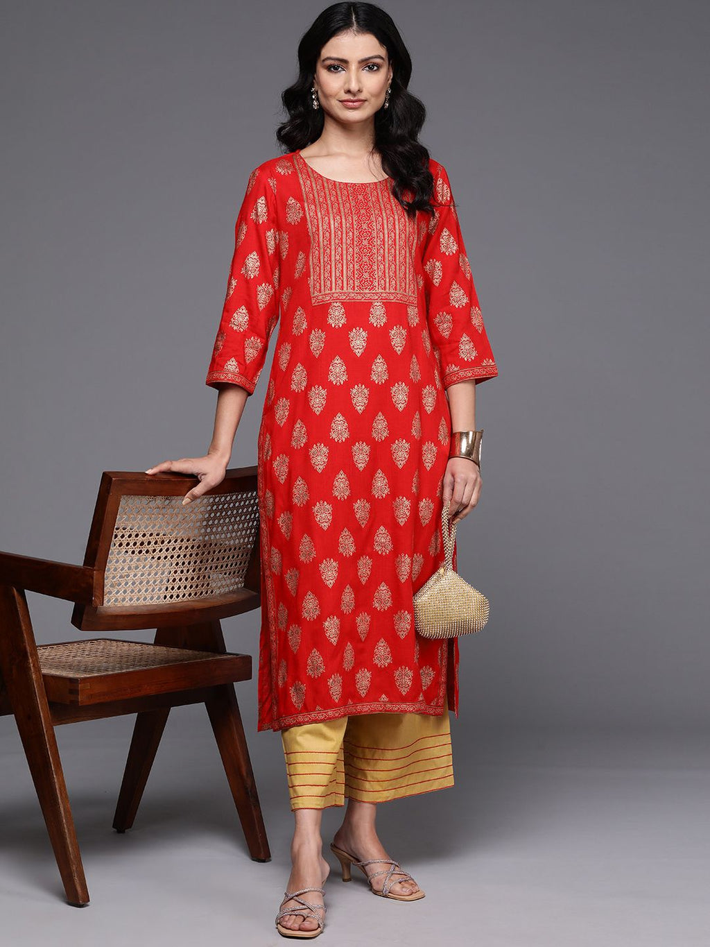 Indo Era Ethnic Motifs Printed Kurta