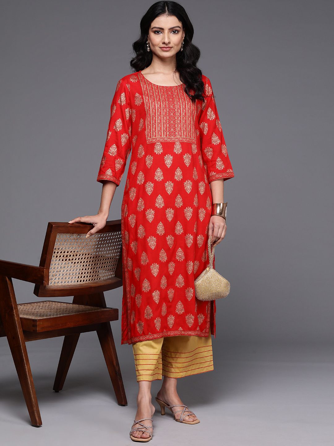 Indo Era Ethnic Motifs Printed Kurta