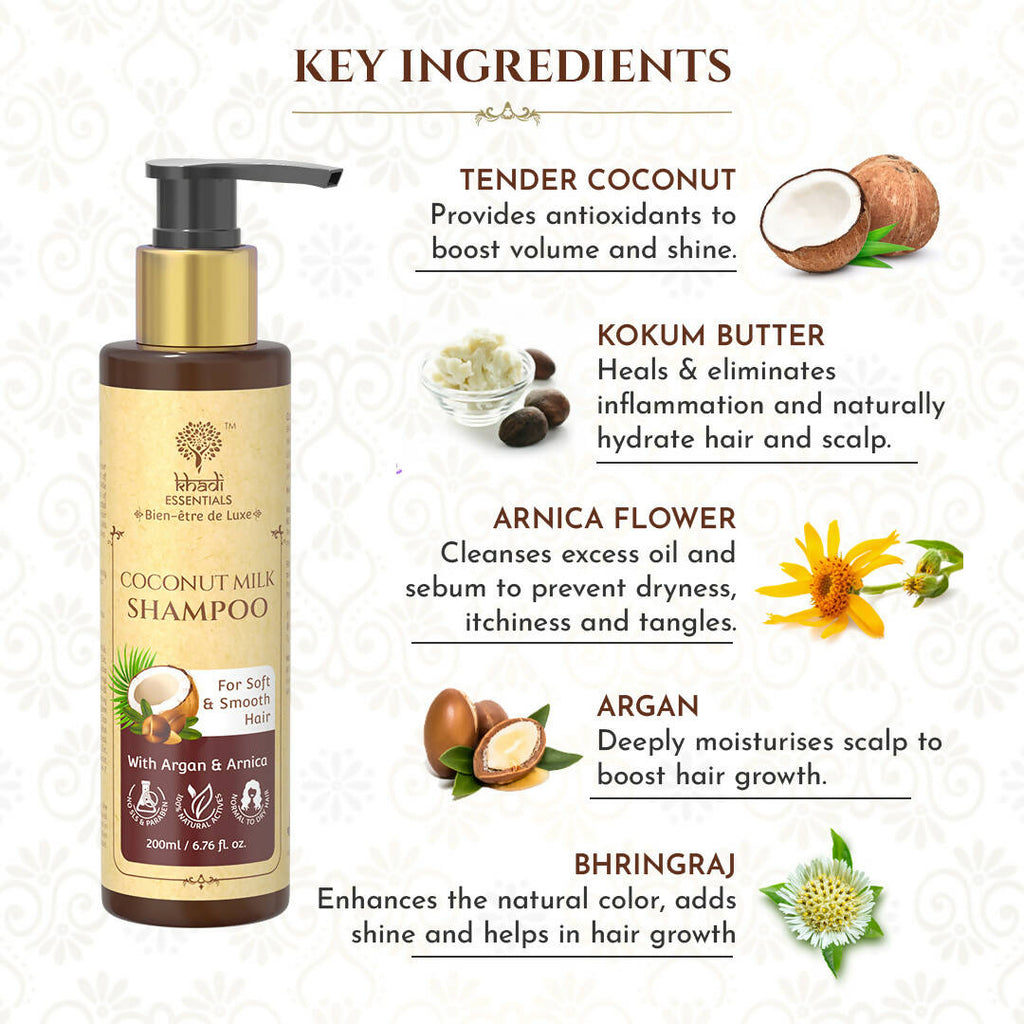Khadi Essentials Coconut Milk Shampoo