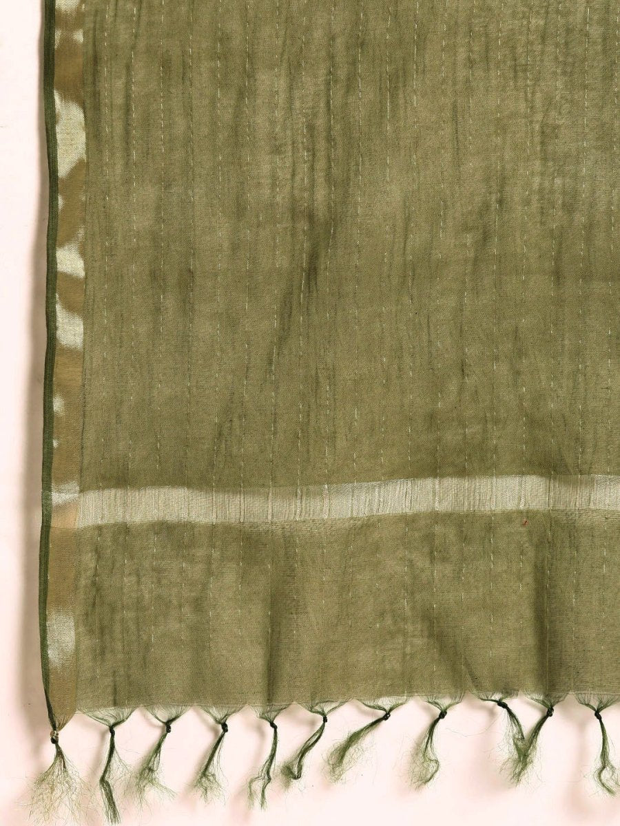 All About You Ethnic Motifs Yoke Design Regular Kurta with Trousers & With Dupatta