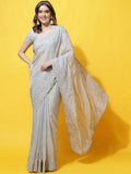 kasee Floral Embroidered Organza Saree