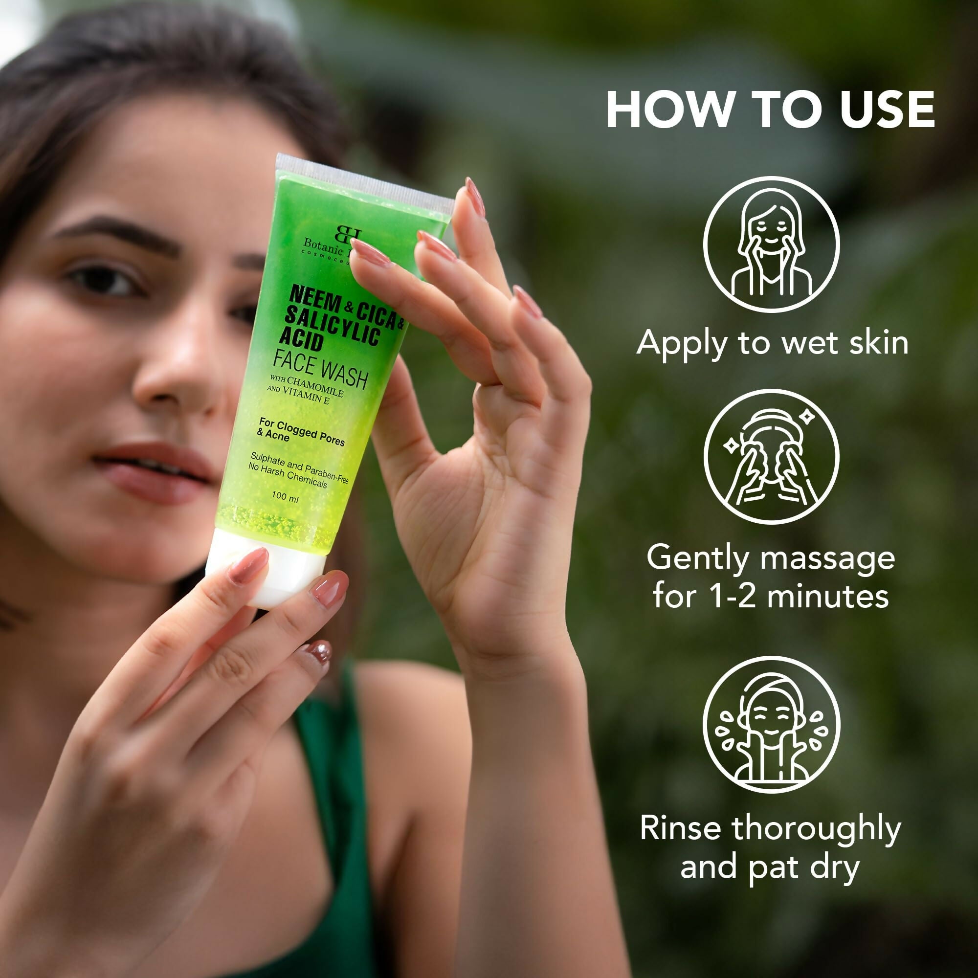 Botanic Hearth Neem, Cica & Salicylic Acid Cleanser Face Wash