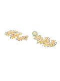 Kundan Earrings (Gold) - Ruby Raang