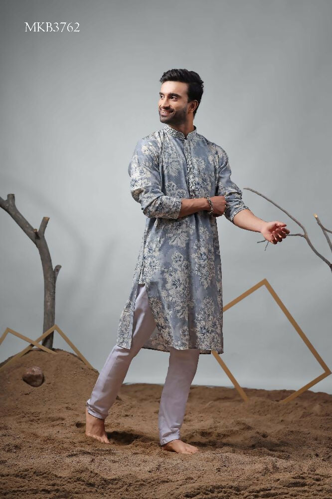 Blue Modal Designer Printed Kurta Set - Mahotsav