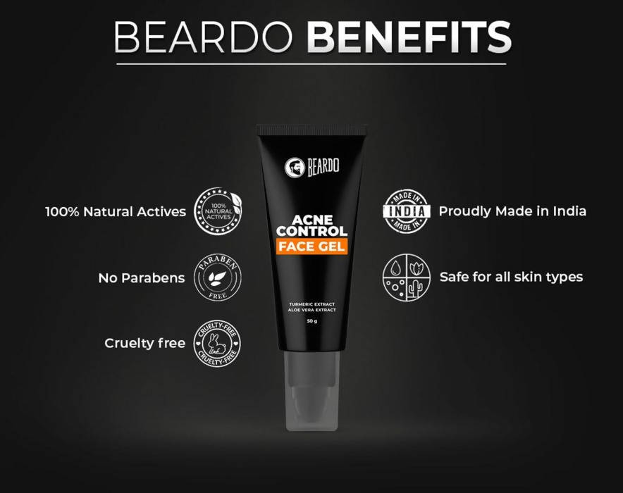 Beardo Acne Control Face Wash & Acne Control Face Gel Combo