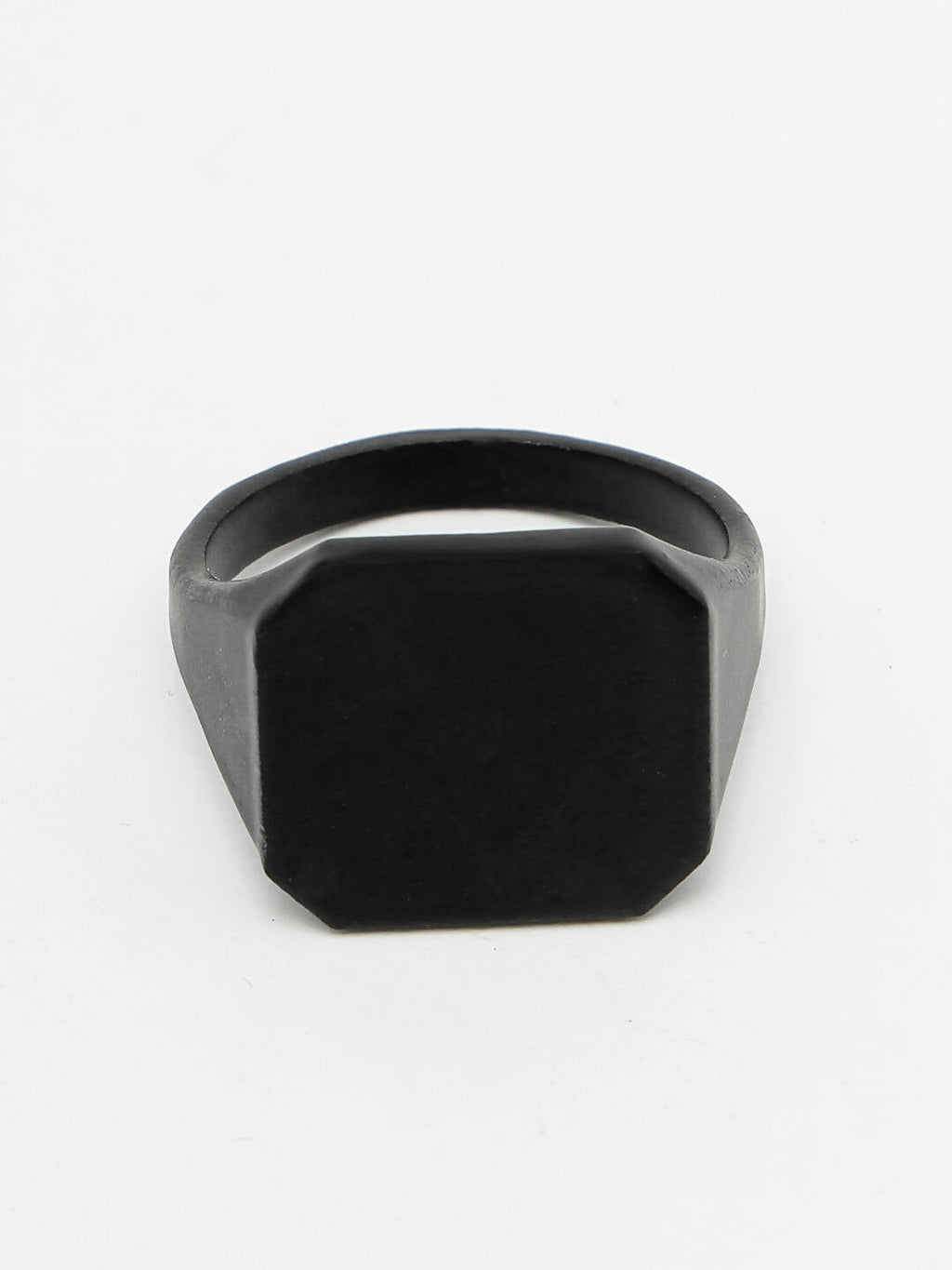 NVR Men's Black Metal Ring