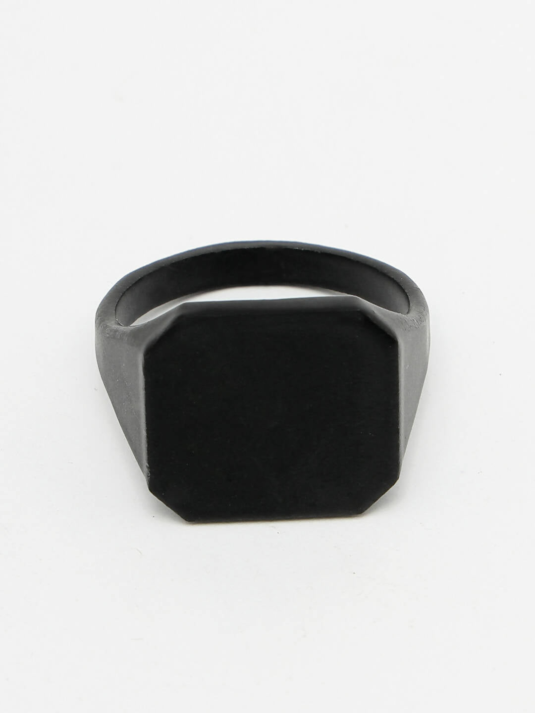 NVR Men's Black Metal Ring