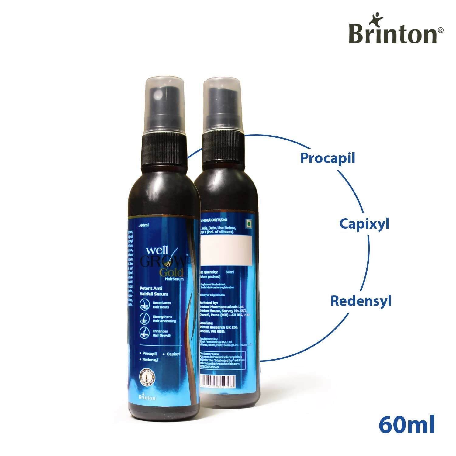 Brinton WellGrow Gold Hair Serum