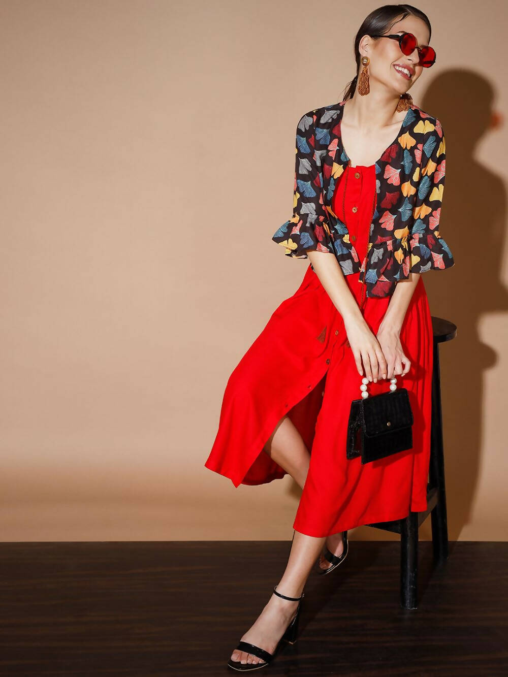 Myshka Women Multi Solid Dresses