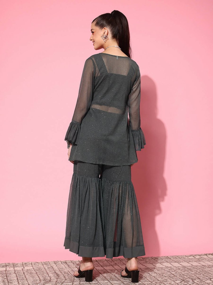 Ahalyaa Women's Traditional Wear Co-ods - Grey