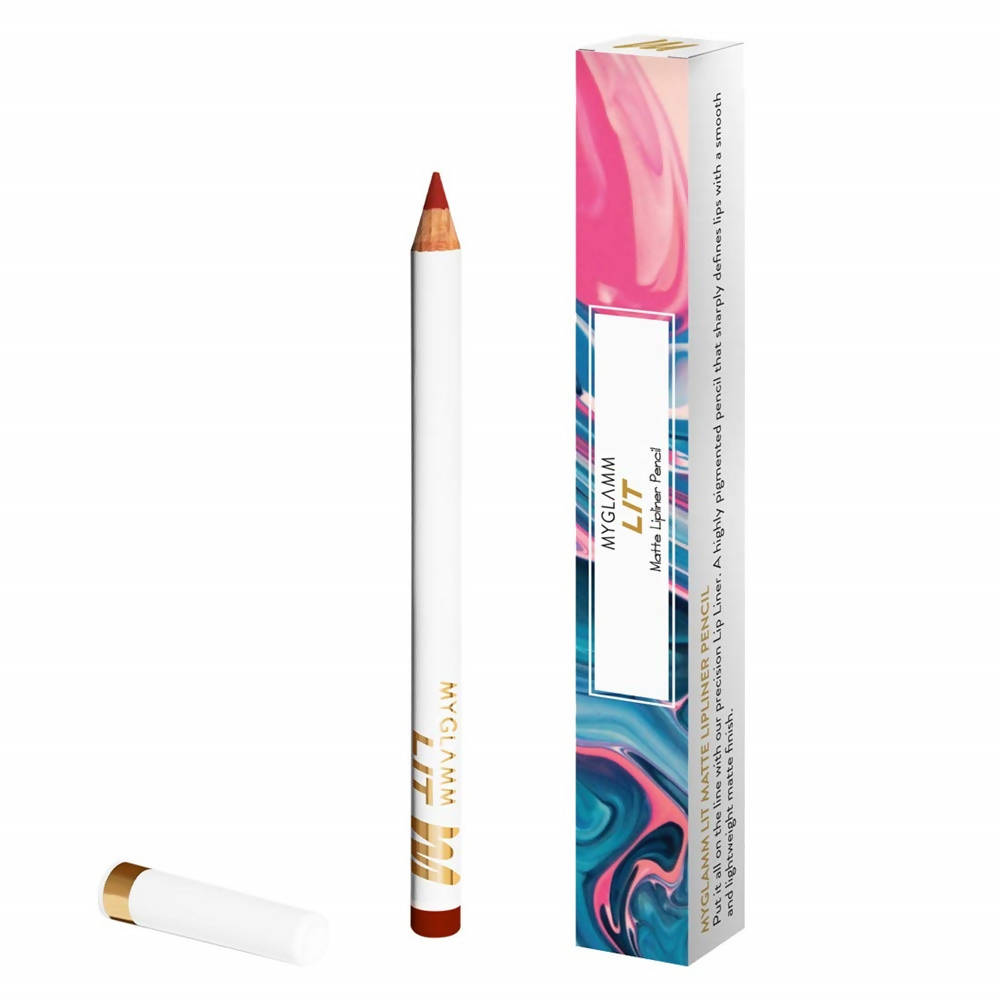 MYGLAMM LIT Matte Lip Liner Pencil - Bae (1.14 Gm)