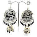 MS Fashion India Muskan Fancy Handmade Chandbali Style Jhumka with Beaded Earrings