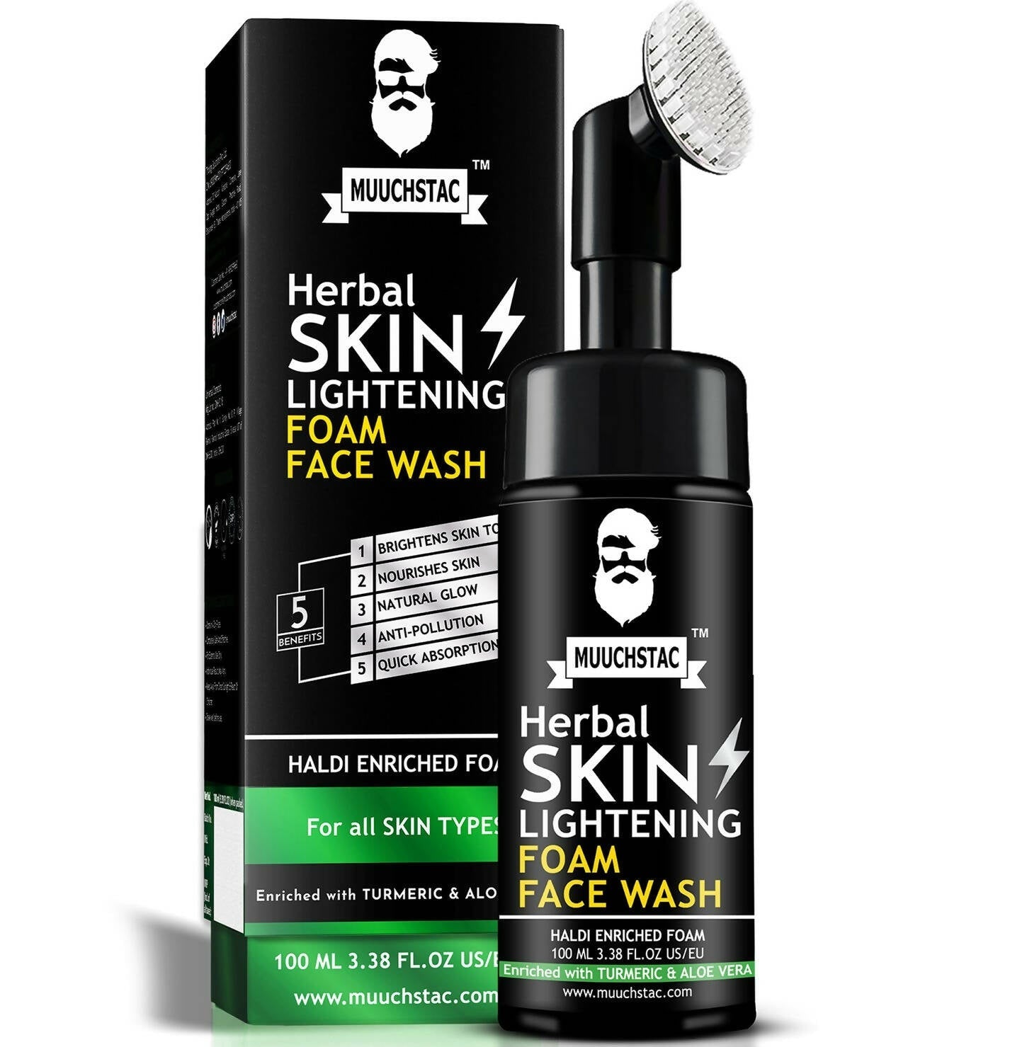 Muuchstac Herbal Skin Lightening Foam Face Wash