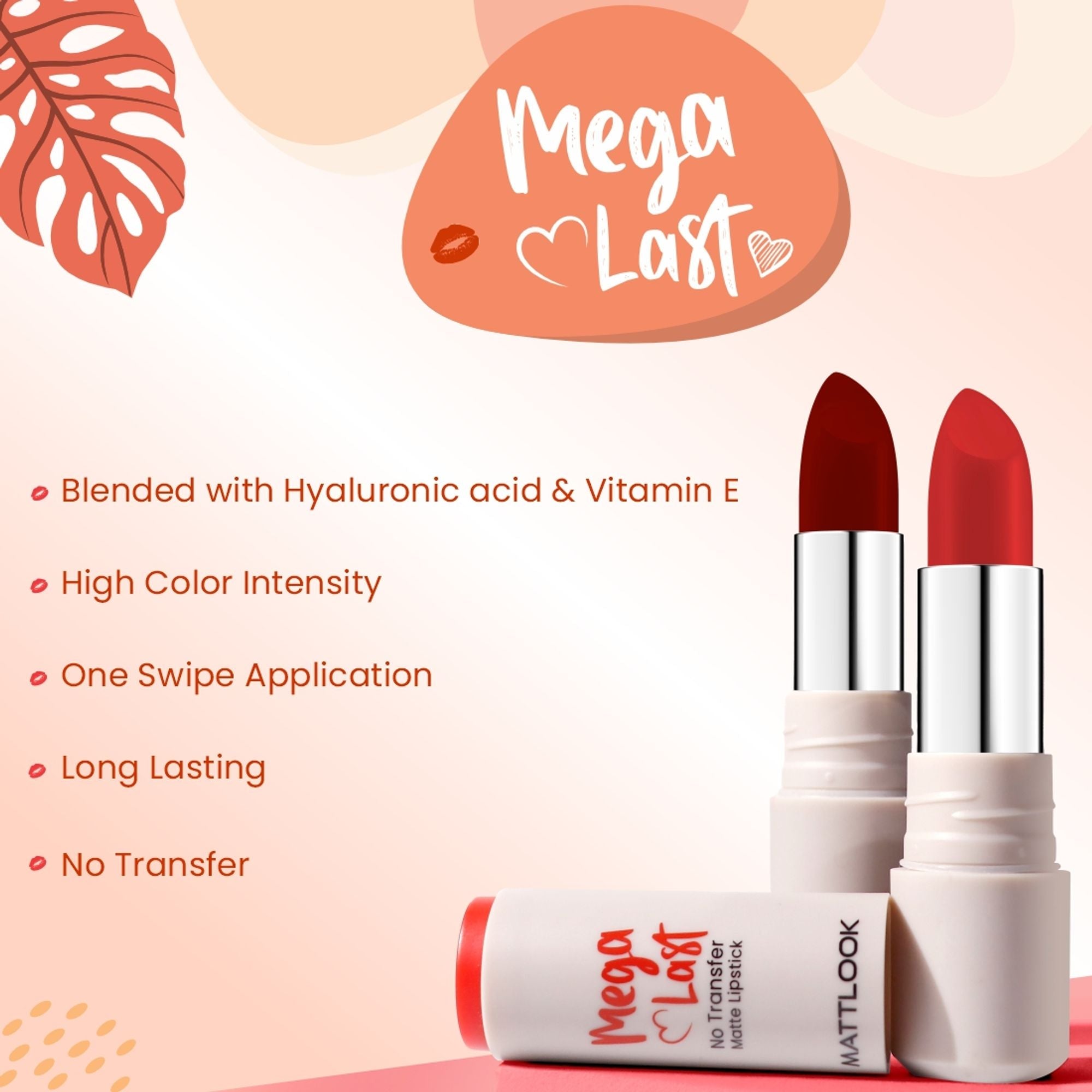 Matt Look Mega Last No Transfer Matte Lipstick - Mauve Baby