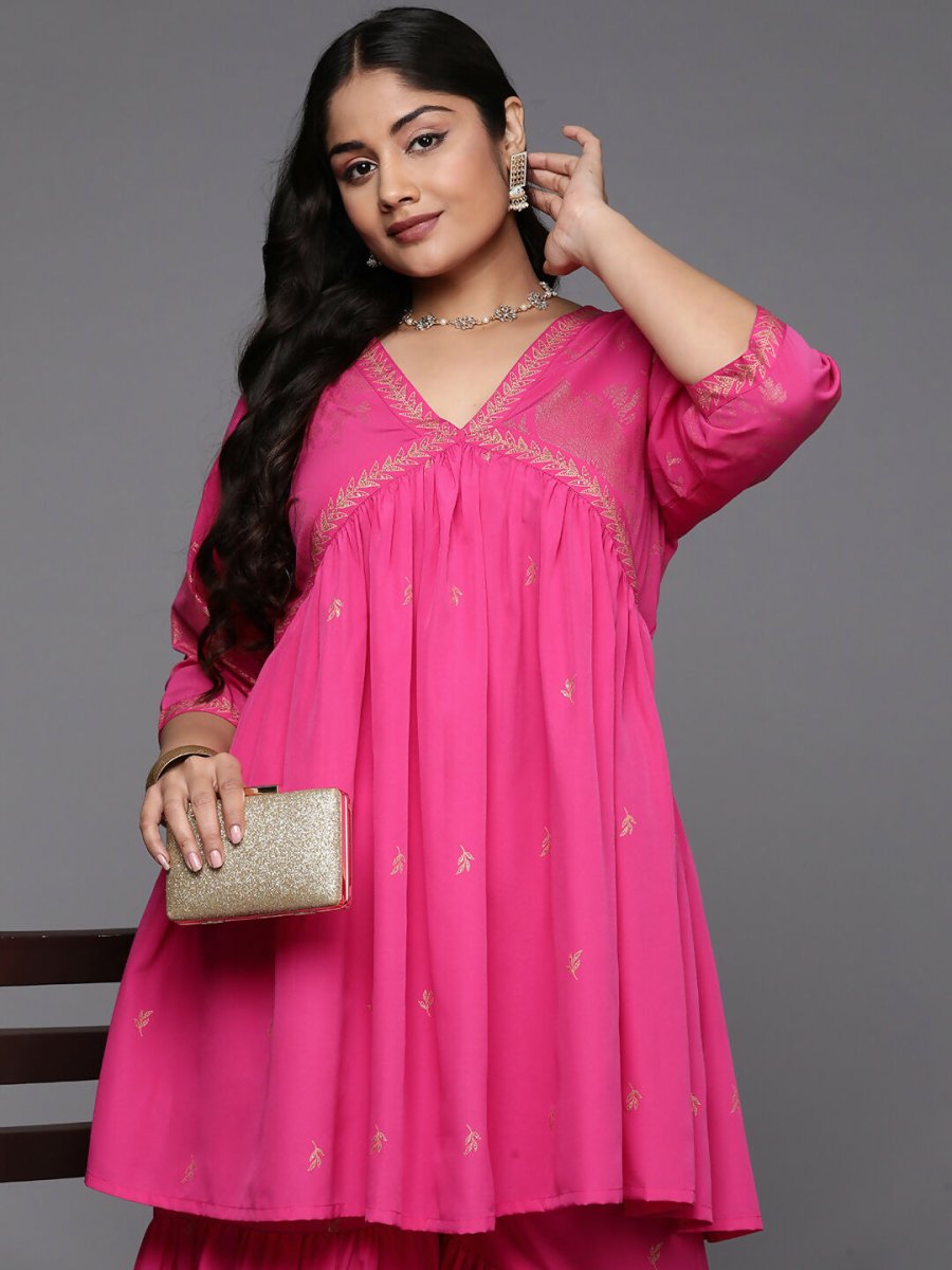 Ahalyaa Women's Traditional Wear Co-ords - Pink