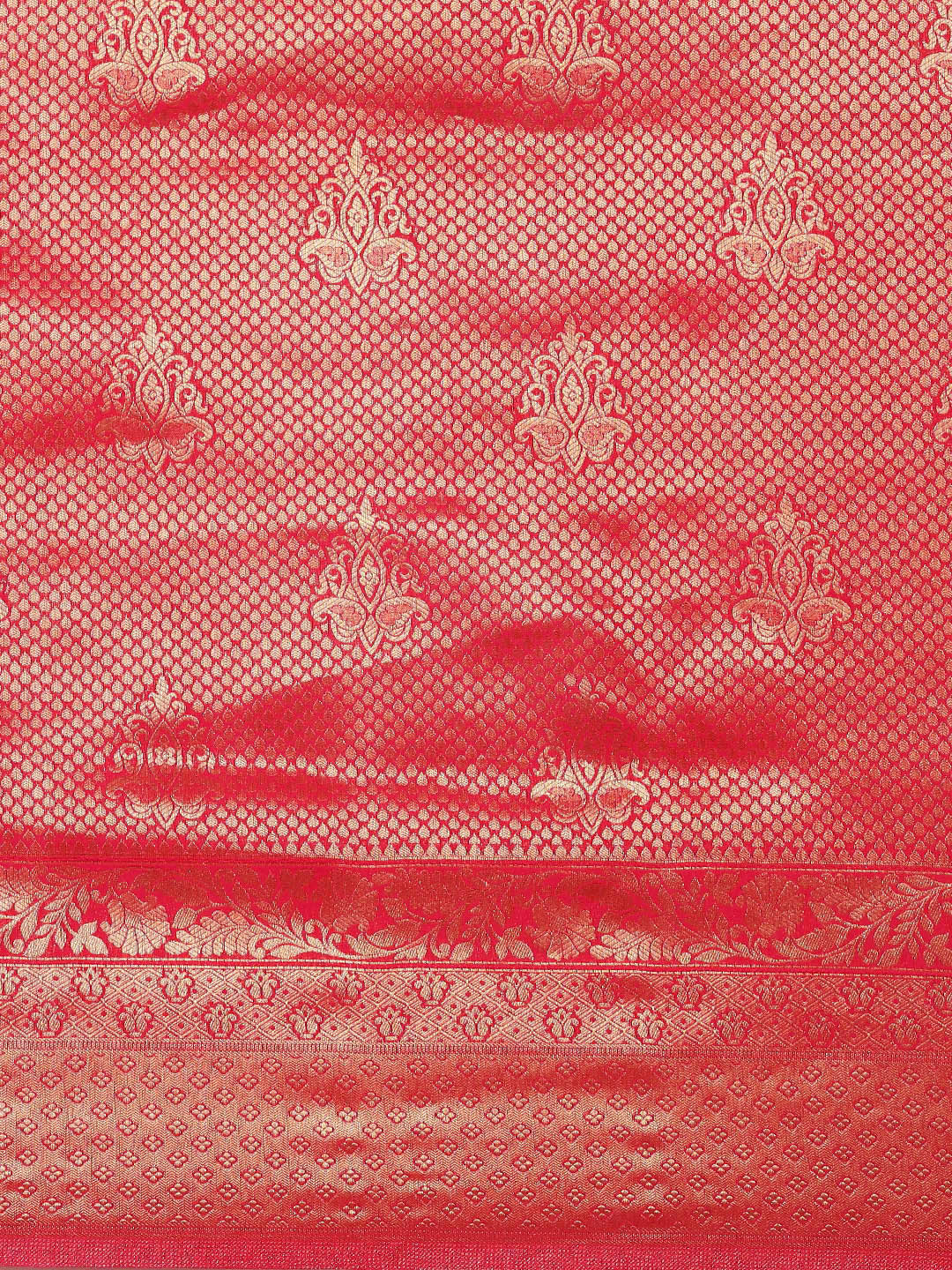 Saree Mall Pink Ethnic Motifs Zari Silk Blend Banarasi Saree