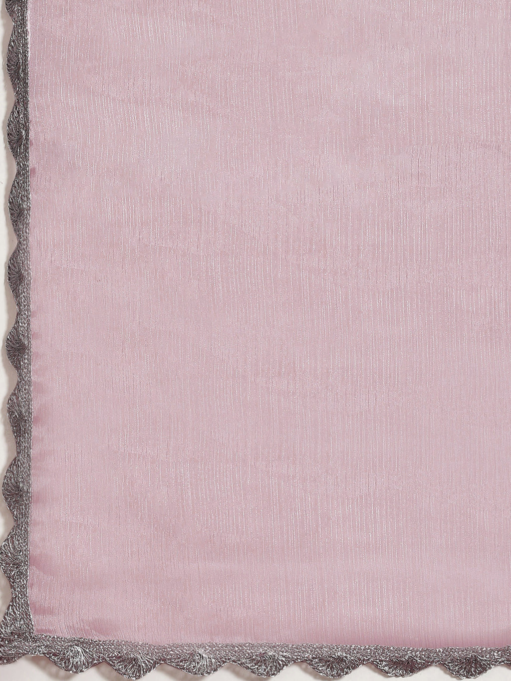 Tikhi Imli Pink Solid Embellished Border Saree