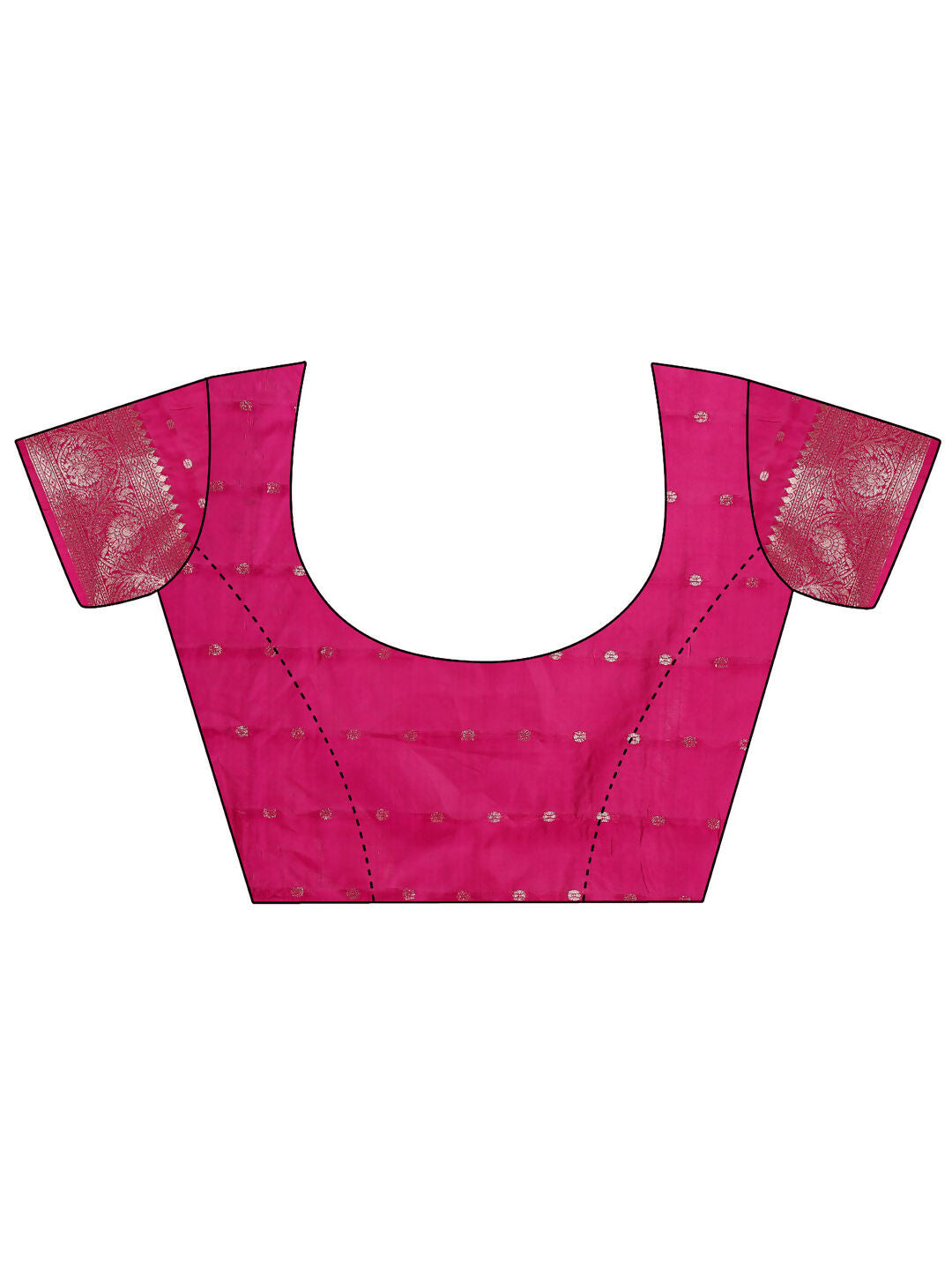 Shree Shyam Fashion Lichi Silk Magenta Saree