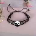 NVR Men Leather Wraparound Bracelet