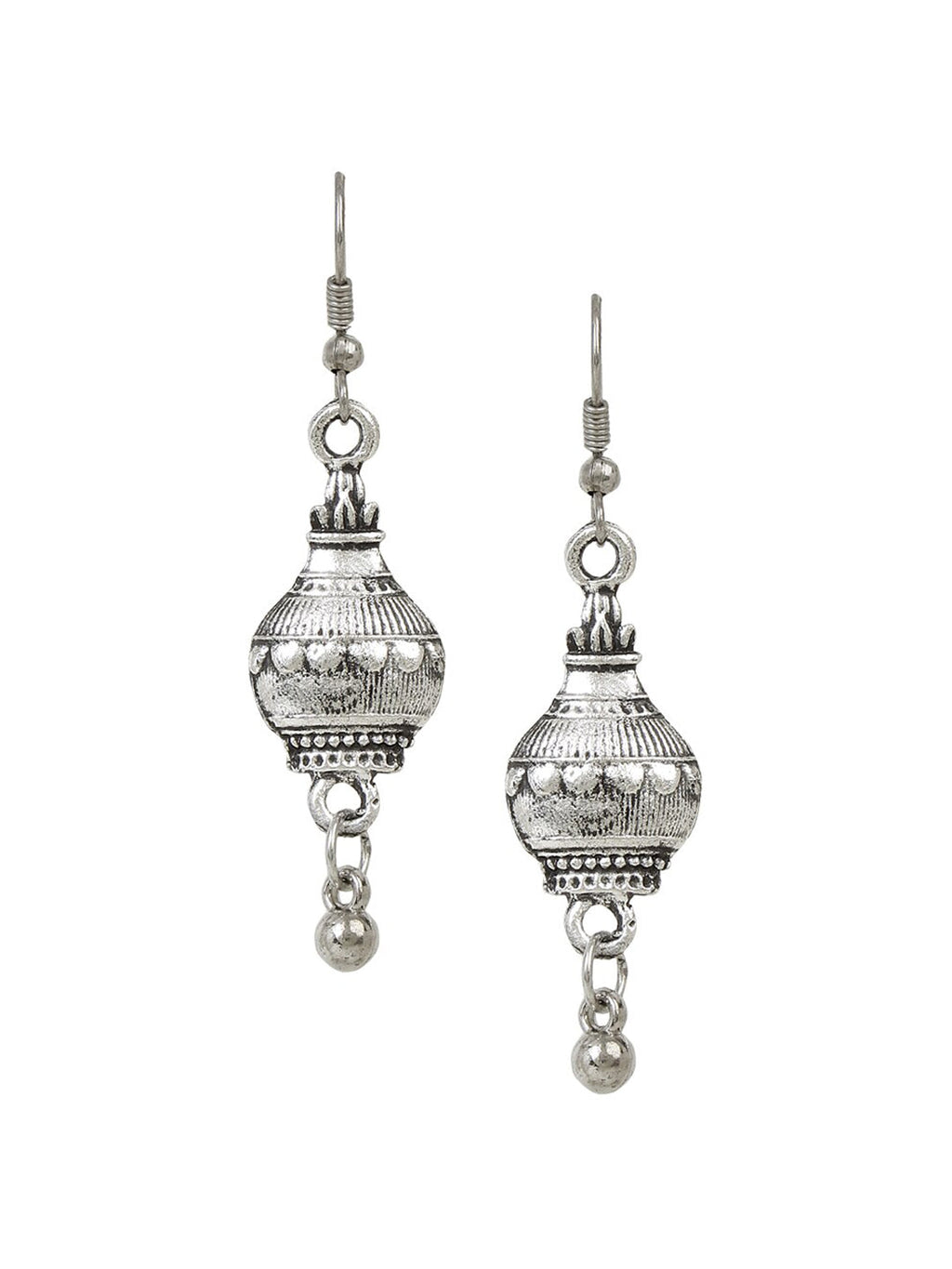 Cardinal Silver-Toned Oxidized Long Jewellery Set