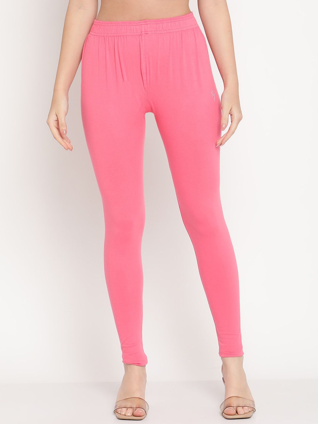 TAG 7 Women Pack of 2 Solid Comfort Fit Ankle Length Leggings