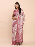 Shree Shyam Fashion Linen Cotton Purple Saree