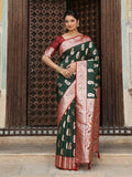 Shree Shyam Fashion Green Silk Saree