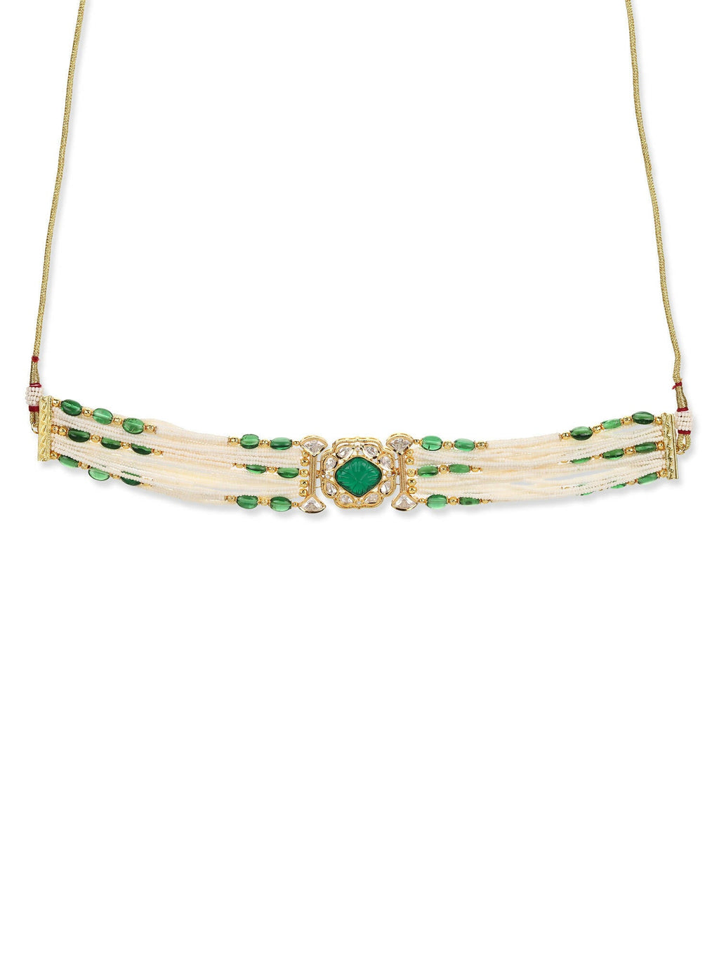Women's Gold-Polished Necklace - Ruby Raang
