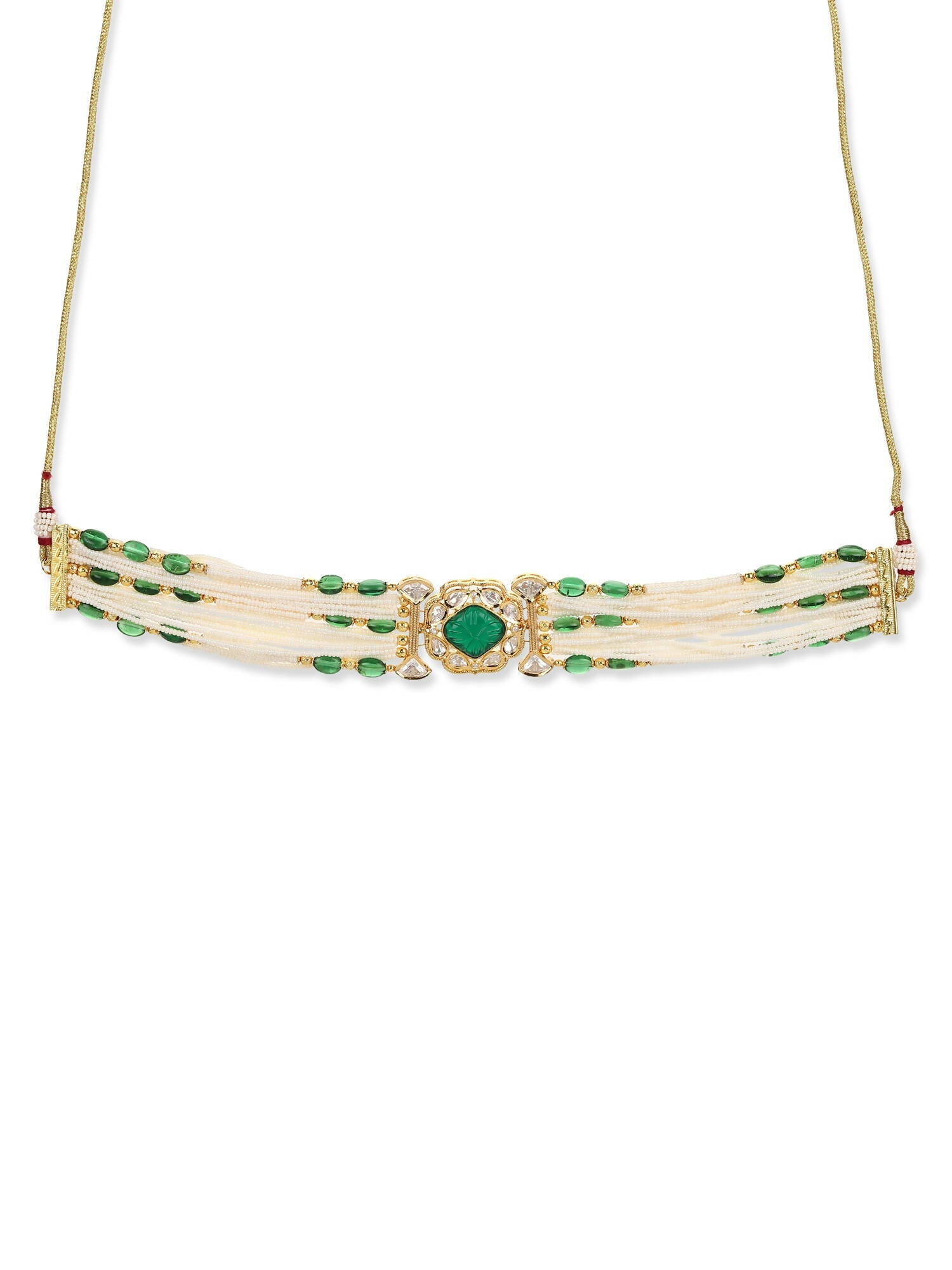 Women's Gold-Polished Necklace - Ruby Raang