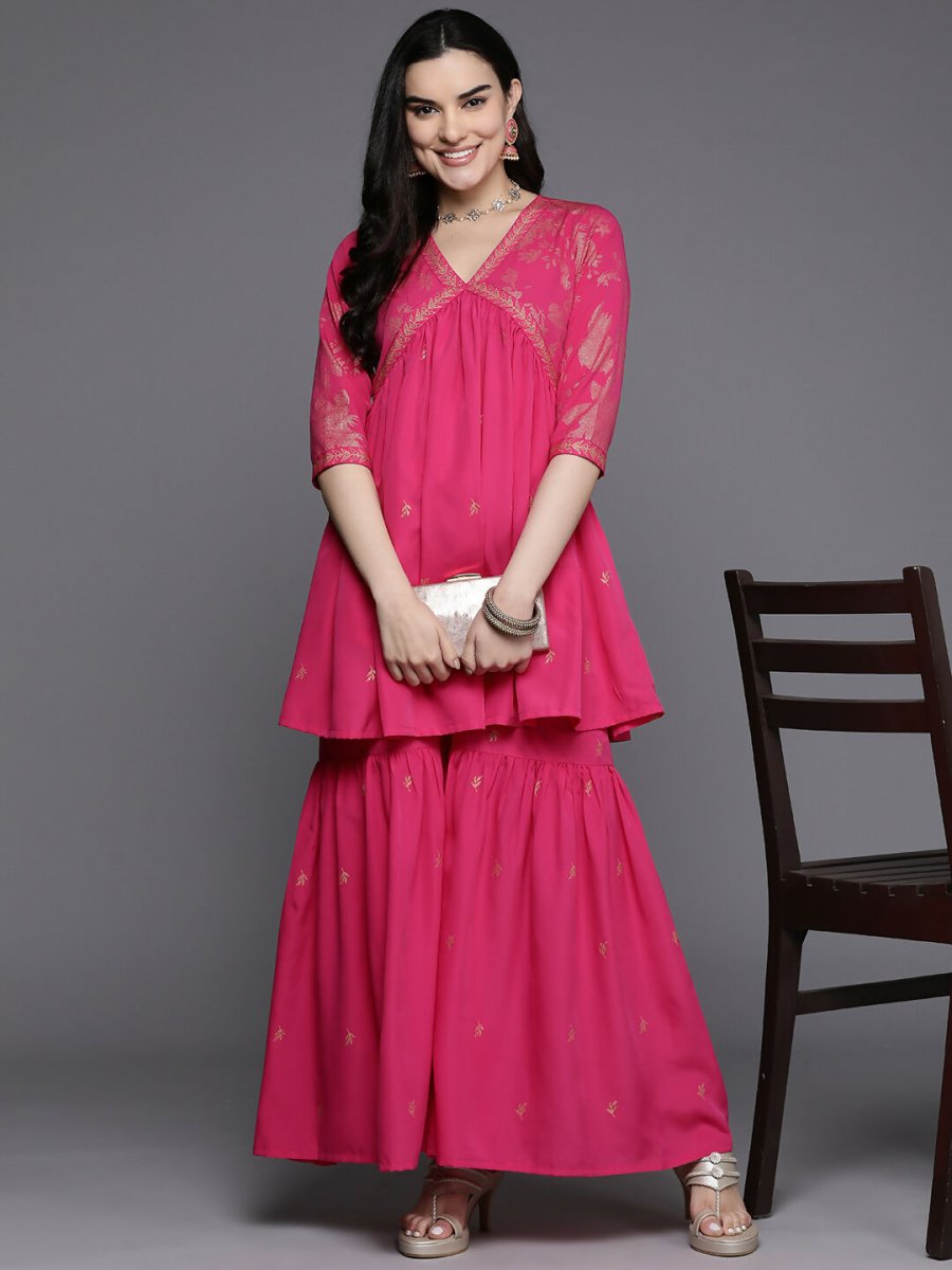 Ahalyaa Women's Traditional Wear Co-ods - Pink