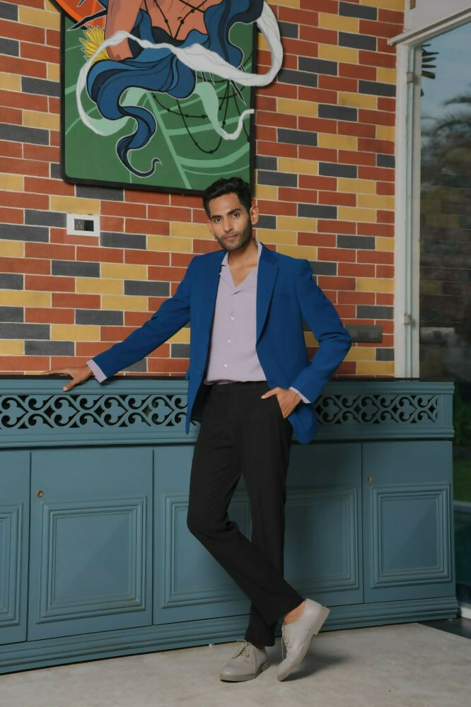 Teal Blue Smart-Casual Co-Ord Set by Hilo Design