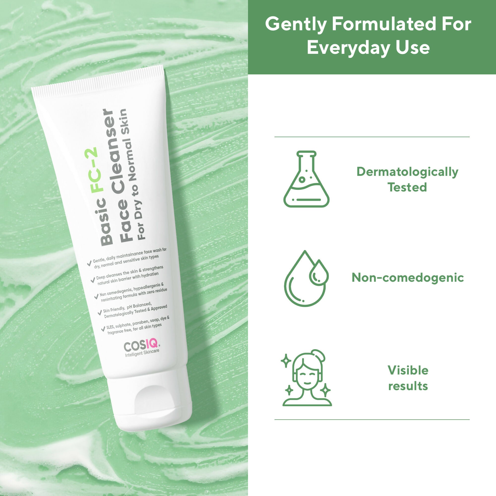 Cos-IQ FC-2 Face Cleanser for Dry Skin